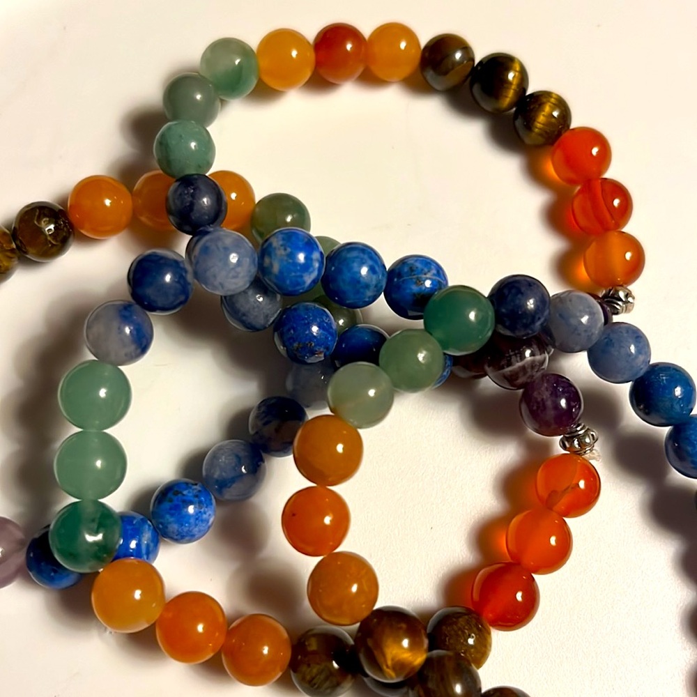 Crystal Chakra Bead Bracelet